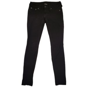 True Religion black low-rise jeggings Size 24 skinny versatile pants